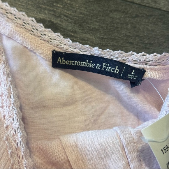 Abercrombie & Fitch size Large Pink Sleeveless Dress Button Front - Picture 10 of 10